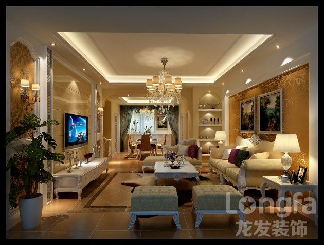 欧式装饰，安信花园装修，成都装修公司，龙发装饰公司